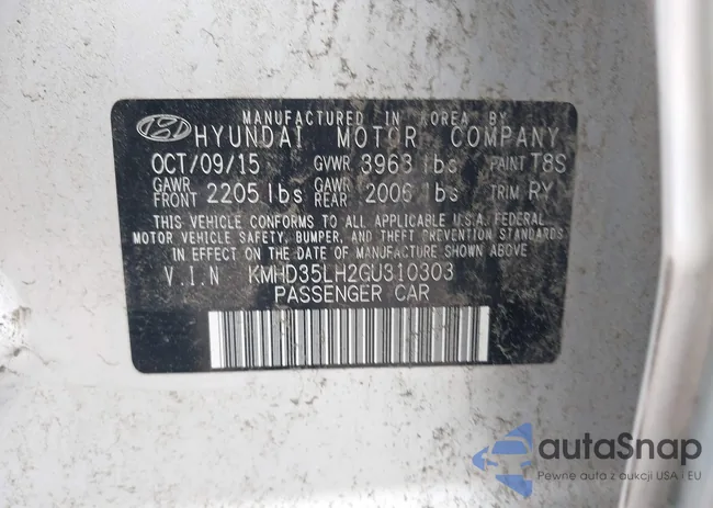 KMHD35LH2GU310303: 42463960