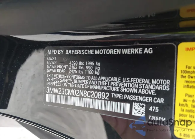 3MW23CM02N8C20892: 42464056