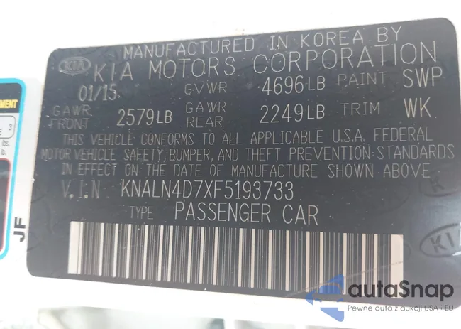 KNALN4D7XF5193733: 42464063