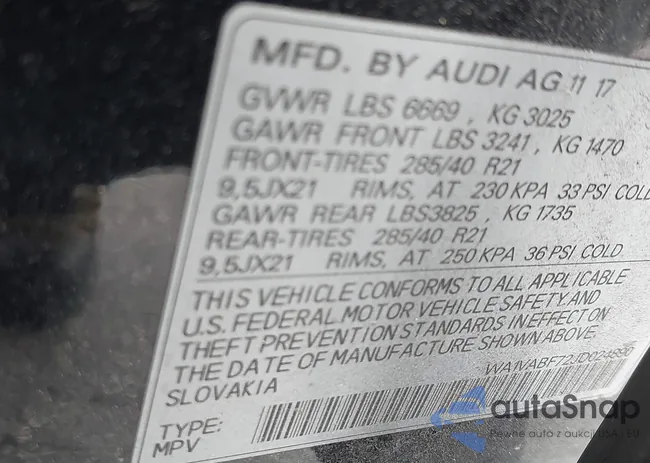 WA1VABF72JD024890: 42464089