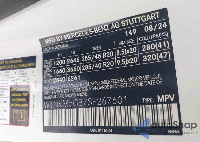 W1NKM5GB7SF267601: 42464127