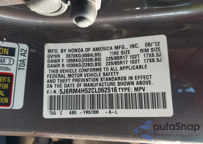 5J6RM4H52CL062516: 42463378