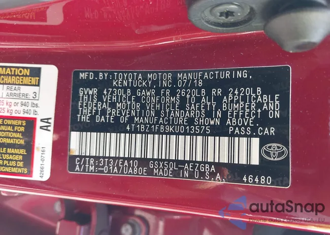 4T1BZ1FB9KU013575: 42463496