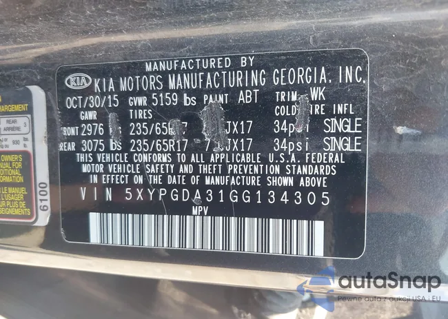 5XYPGDA31GG134305: 42463524