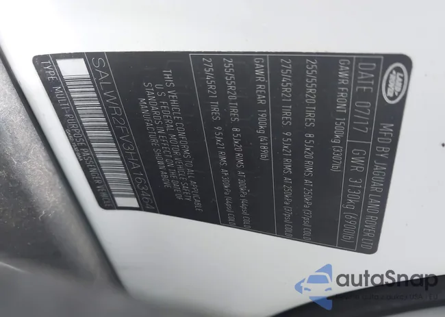 SALWR2FV3HA163464: 42463581