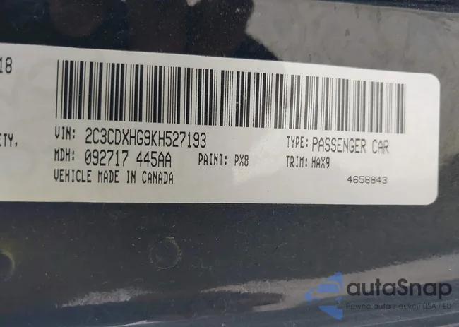 2C3CDXHG9KH527193: 42464746