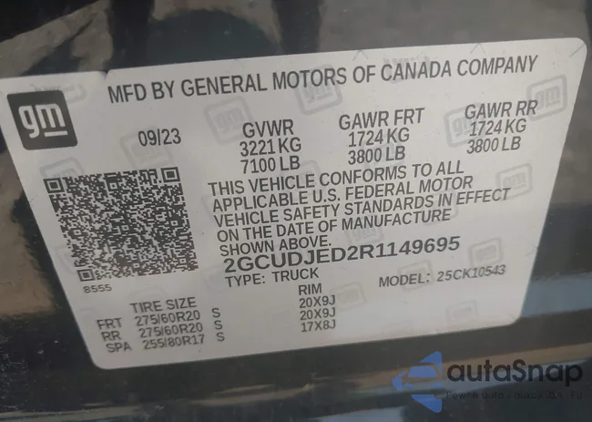 2GCUDJED2R1149695: 42464855