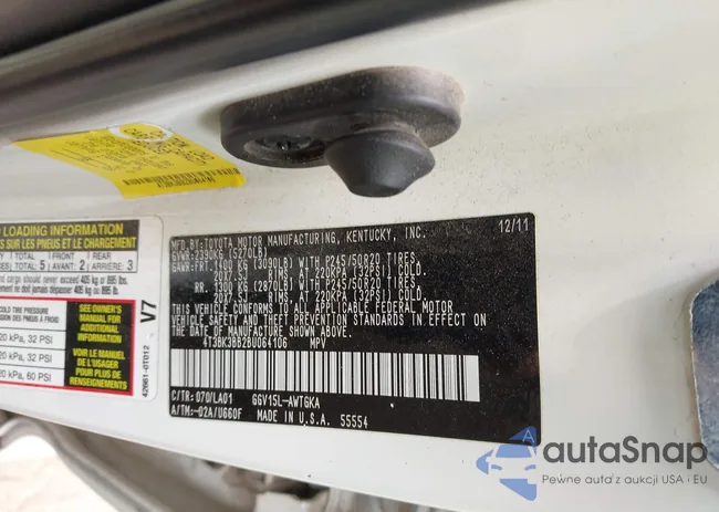 4T3BK3BB2BU064106: 42465083