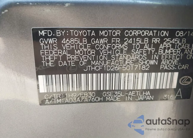 JTHCF1D26F5017182: 42465125