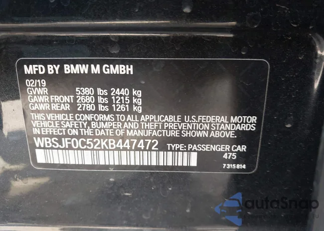 WBSJF0C52KB447472: 42465304