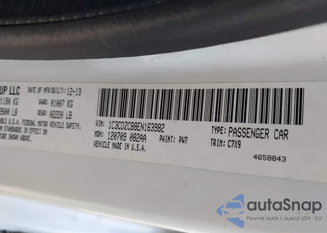 1C3CDZCB8EN163982: 42465322