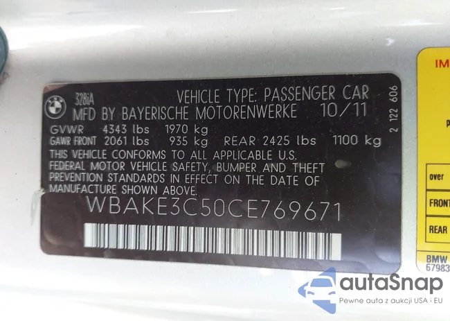 WBAKE3C50CE769671: 42465754