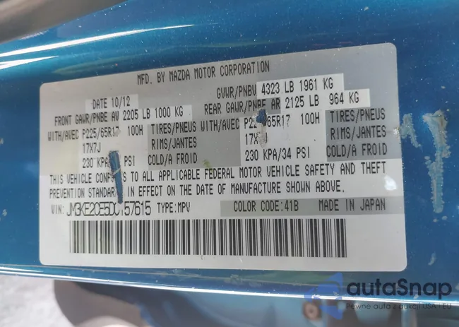 JM3KE2CE5D0157615: 42465941