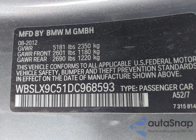 WBSLX9C51DC968593: 42465979