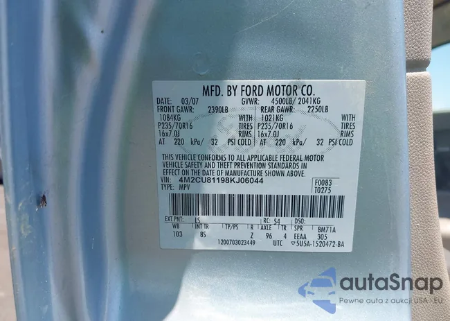 4M2CU81198KJ06044: 42466023