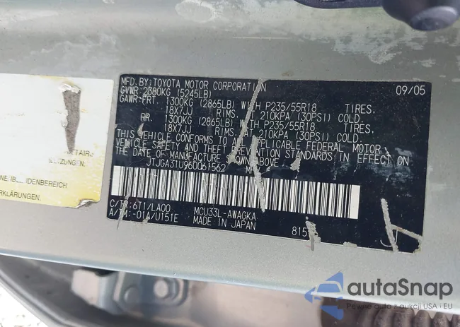 JTJGA31U960061562: 42466053