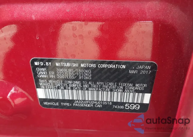 JA32U2FU2HU010518: 42466108