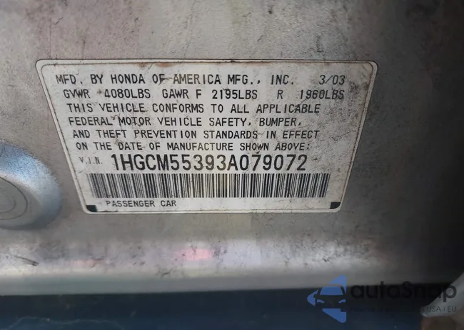 1HGCM55393A079072: 42466951