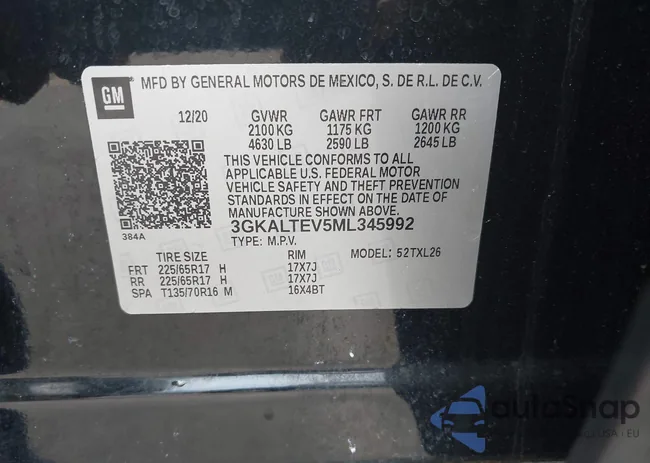 3GKALTEV5ML345992: 42467280