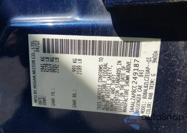 1N4AL2AP8CC249187: 42466588