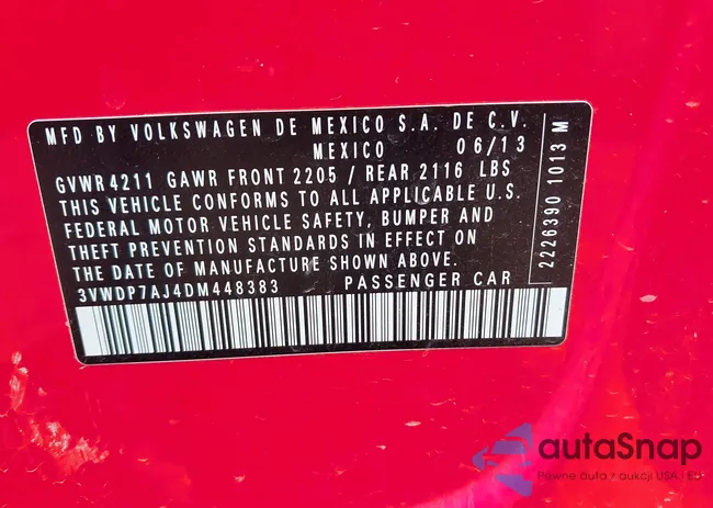 3VWDP7AJ4DM448383: 42467726