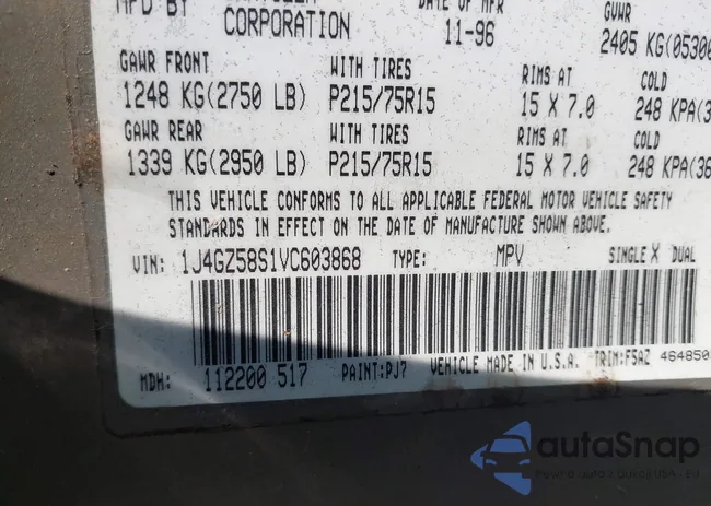 1J4GZ58S1VC603868: 42467813