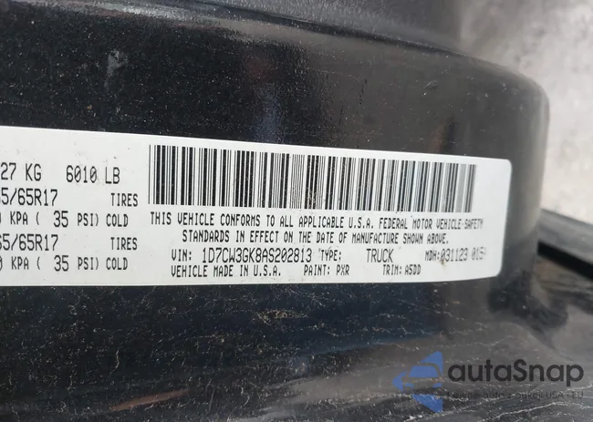 1D7CW3GK8AS202813: 42467823