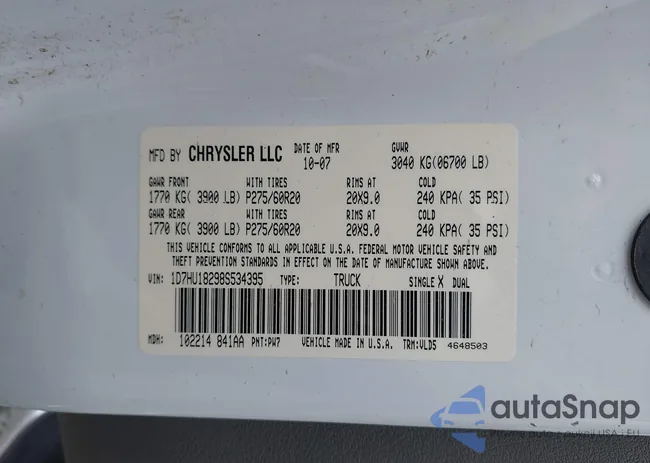 1D7HU18298S534395: 42467833