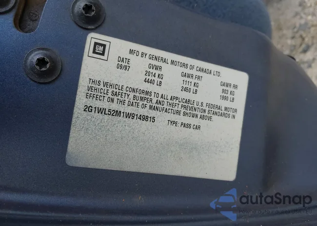 2G1WL52M1W9149815: 42467845