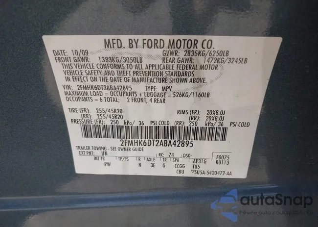 2FMHK6DT2ABA42895: 42467392