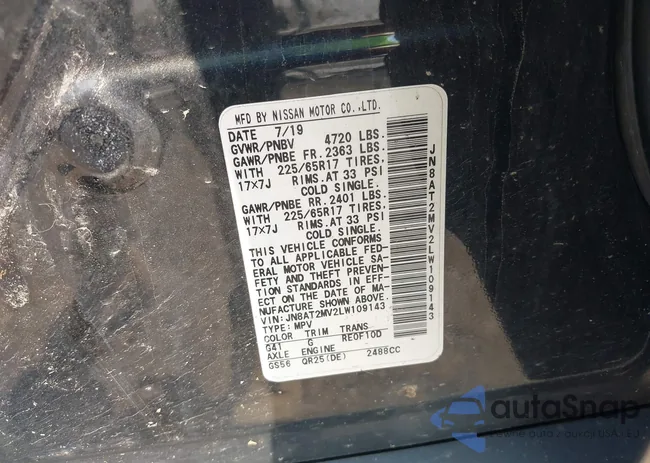 JN8AT2MV2LW109143: 42467404