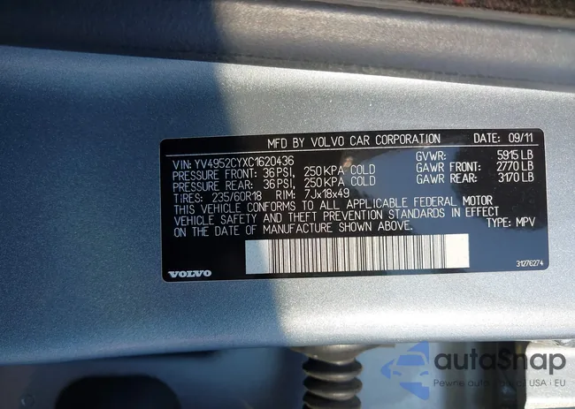 YV4952CYXC1620436: 42467450