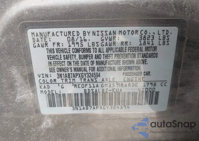 3N1AB7APXGY324594: 42468722