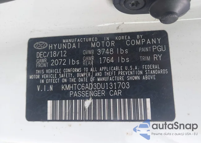 KMHTC6AD3DU131703: 42468831