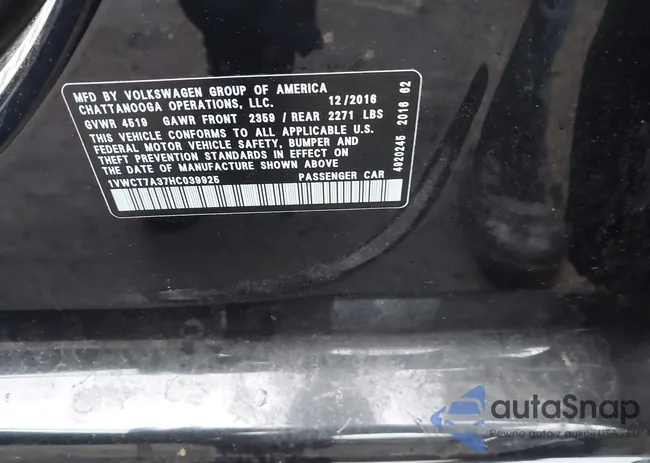 1VWCT7A37HC039925: 42468929