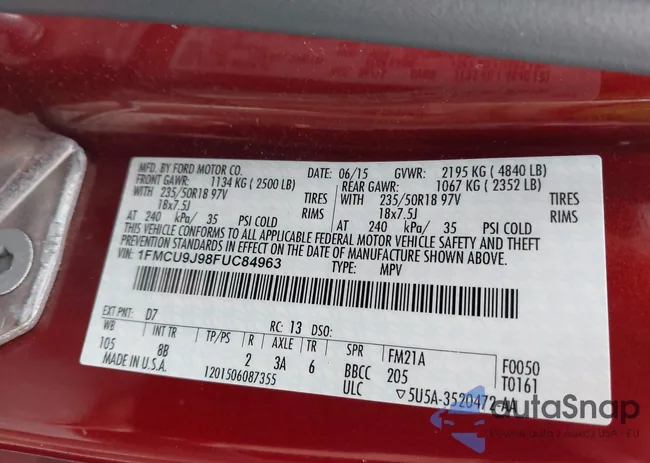 1FMCU9J98FUC84963: 42469112