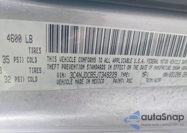 3C4NJDCB5JT349229: 42468396