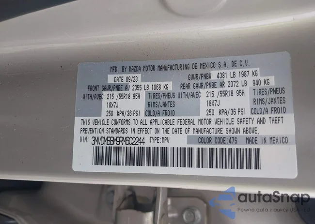 3MVDMBBM9RM602244: 42468457