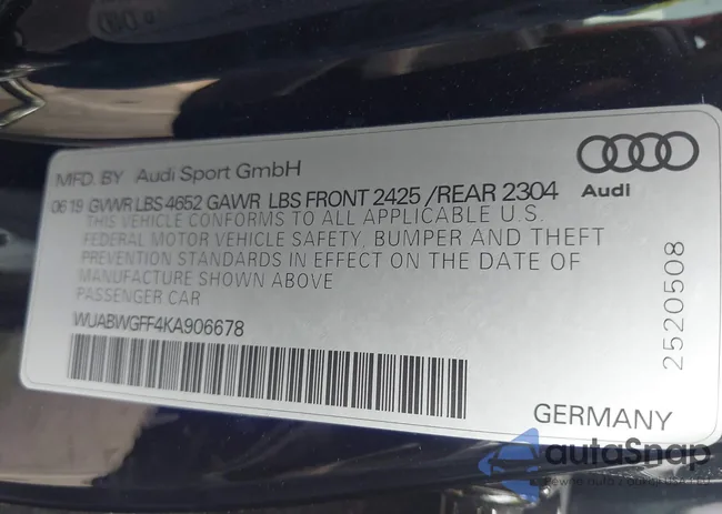 WUABWGFF4KA906678: 42468486