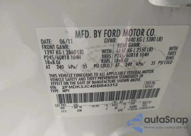 2FMDK3JC4BBB43312: 42468512