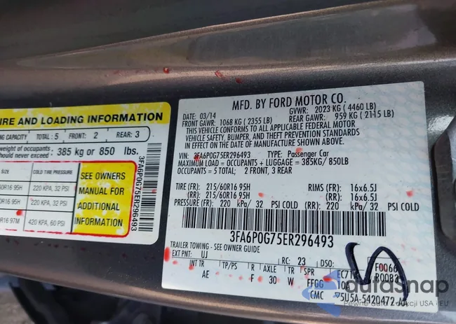 3FA6P0G75ER296493: 42468620