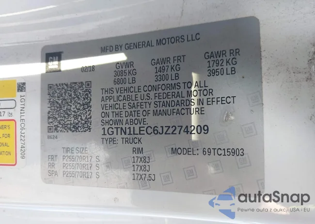 1GTN1LEC6JZ274209: 42470004