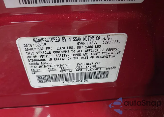 JN1BV7AP3FM341590: 42470009