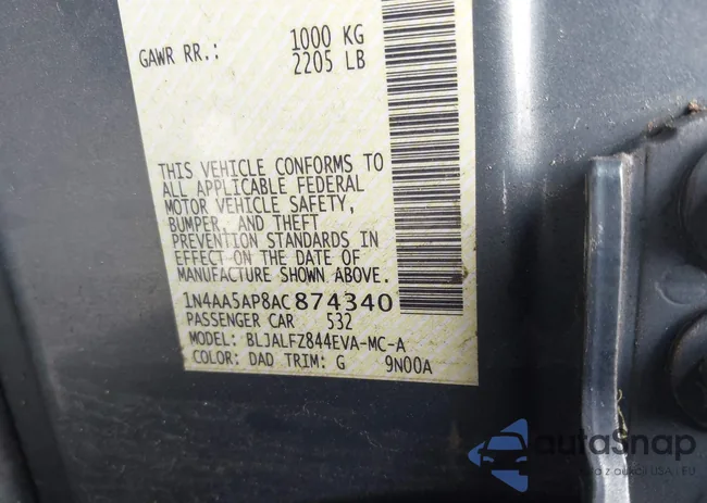 1N4AA5AP8AC874340: 42470133