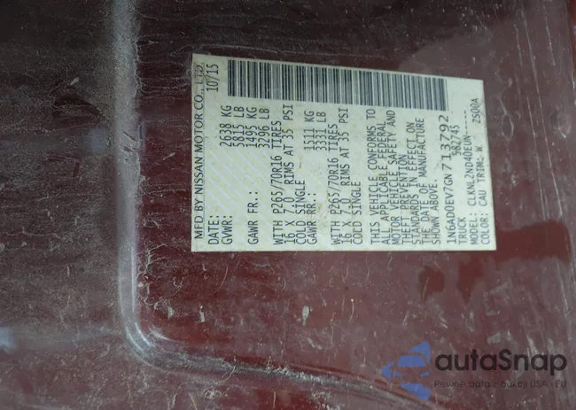 1N6AD0EV7GN713792: 42470148