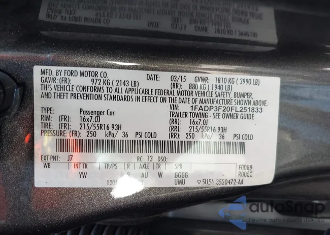 1FADP3F20FL251833: 42470185