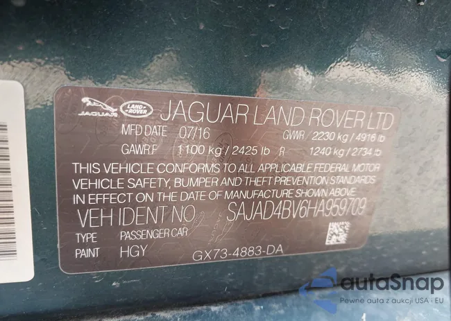 SAJAD4BV6HA959709: 42470260