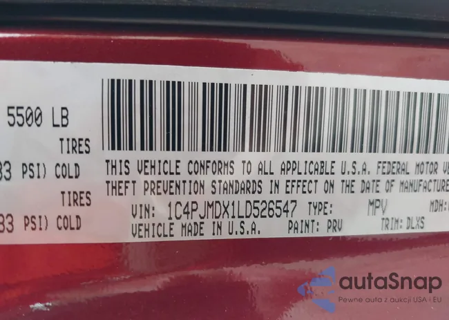 1C4PJMDX1LD526547: 42470278