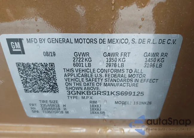 3GNKBGRS1KS699125: 42470280