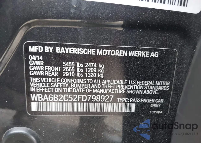 WBA6B2C52FD798927: 42470311